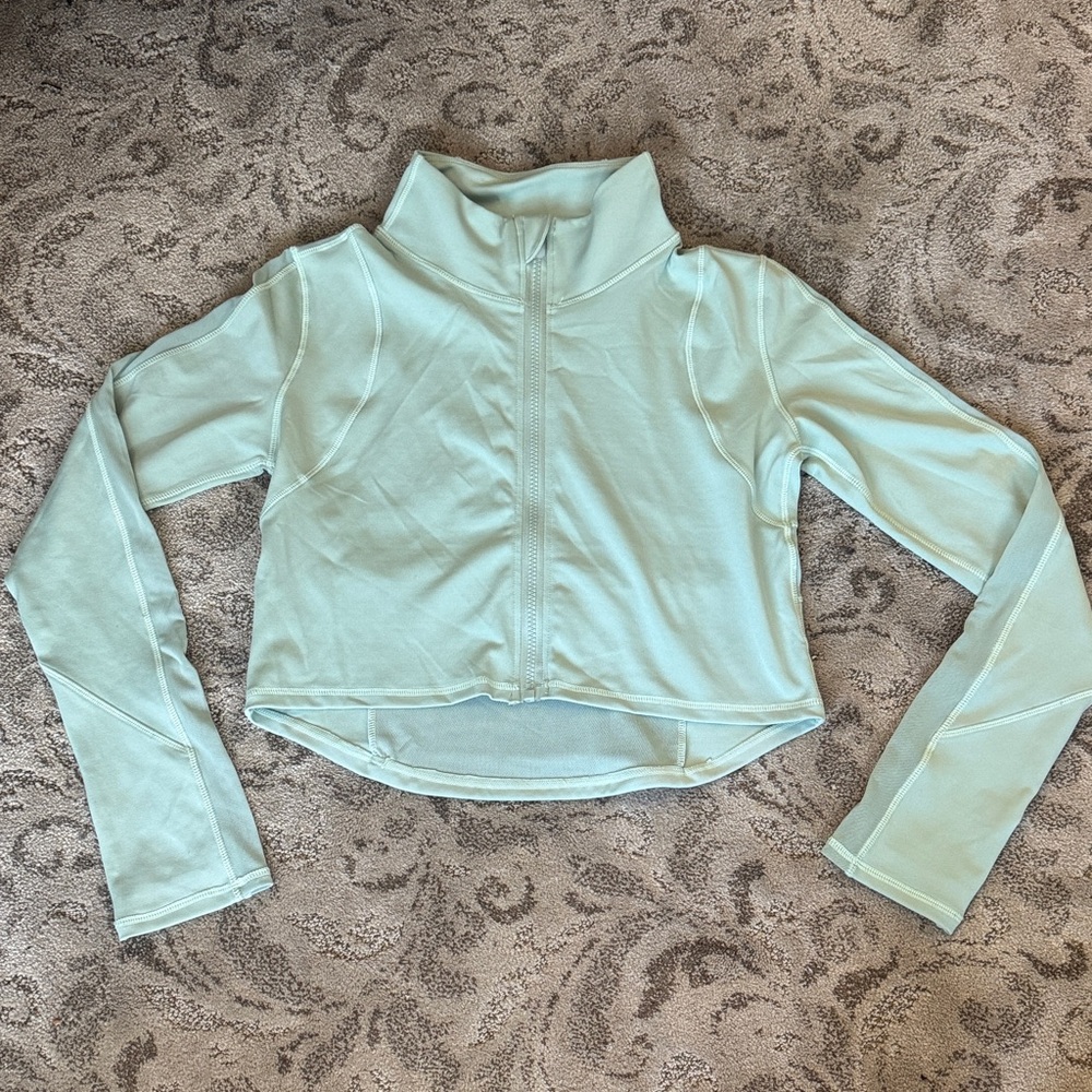 Mint Green Zip-Up Jacket